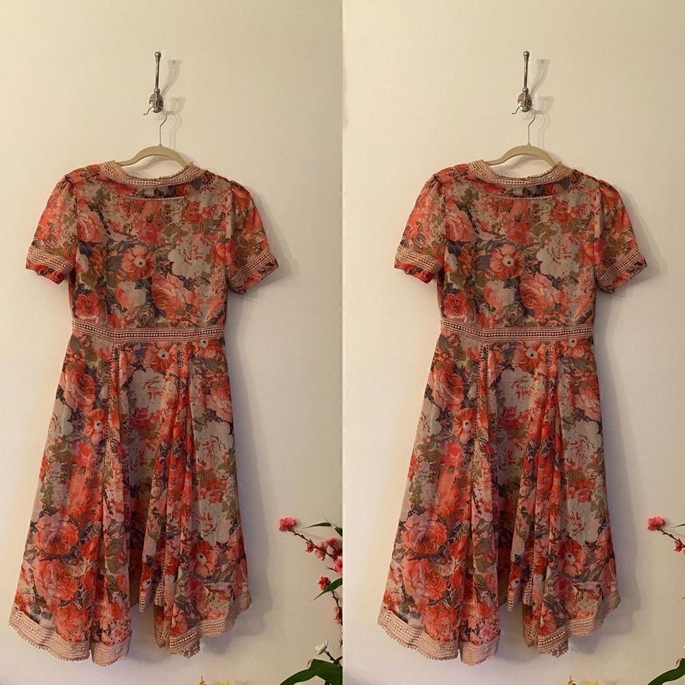 ANTHROPOLOGIE RANNA JILL BOUQUET DRESS - Picture 3 of 7